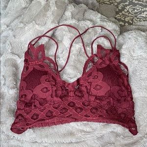 Maroon bralette